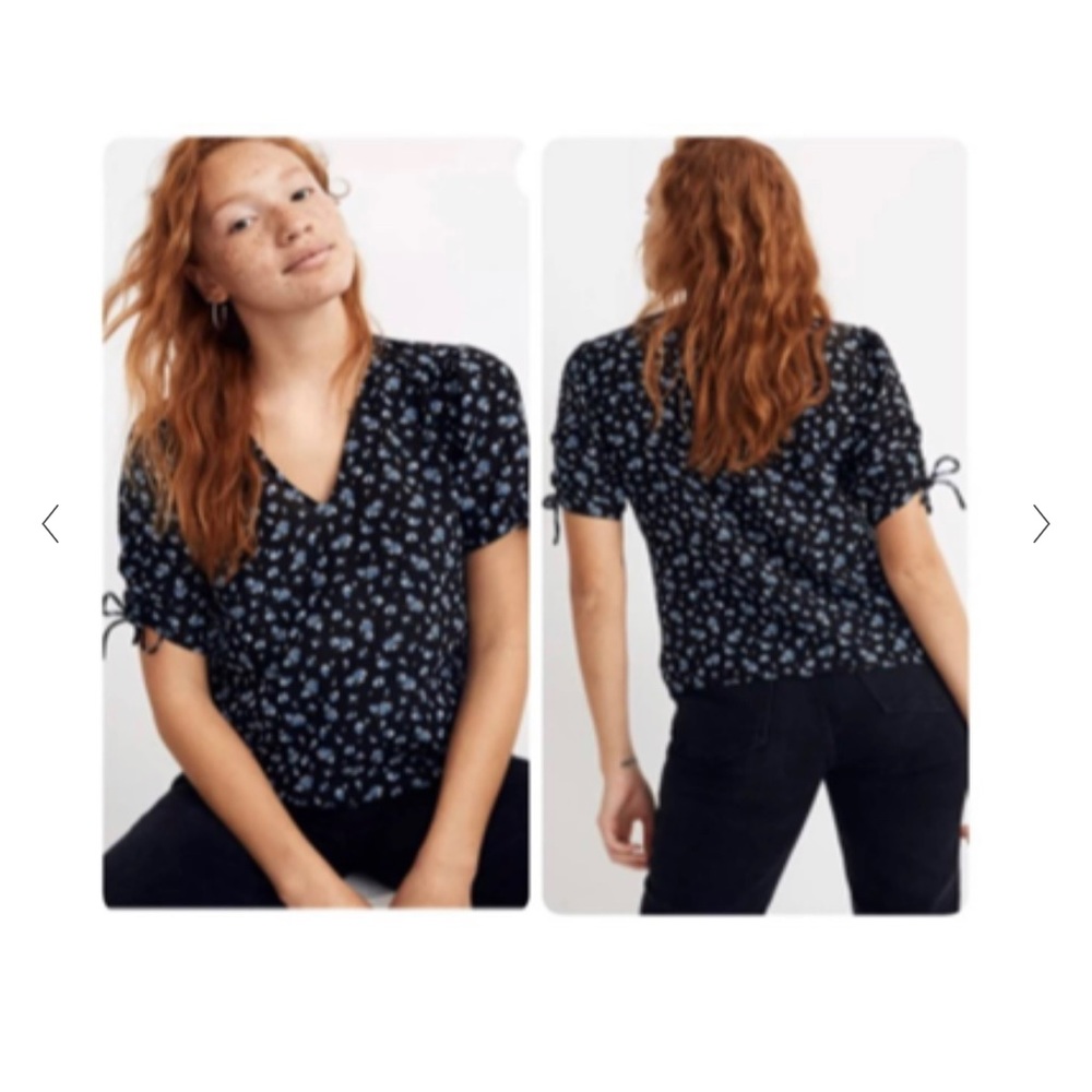 Madewell Silk Floral Blouse